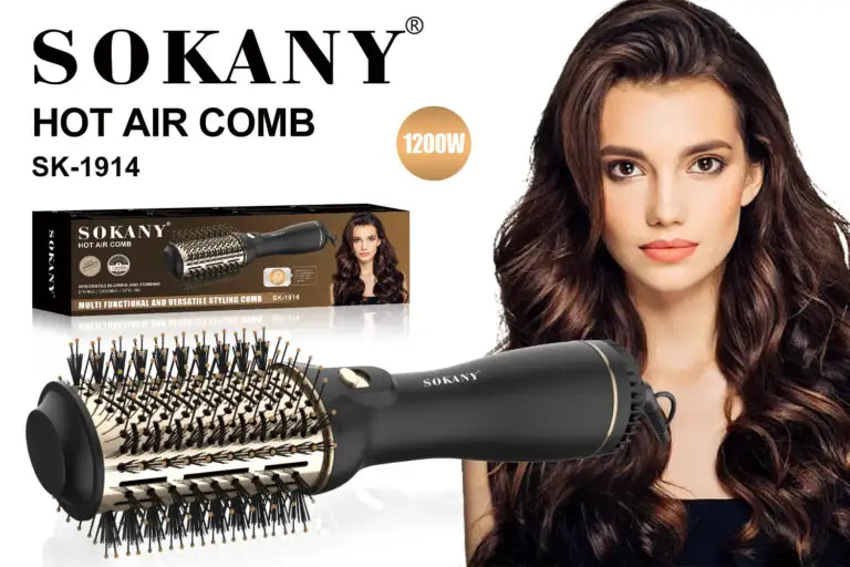 SOKANY SK-1914 4-in-1 Hair Dryer and Styler with Ionic Function and Cool Shot