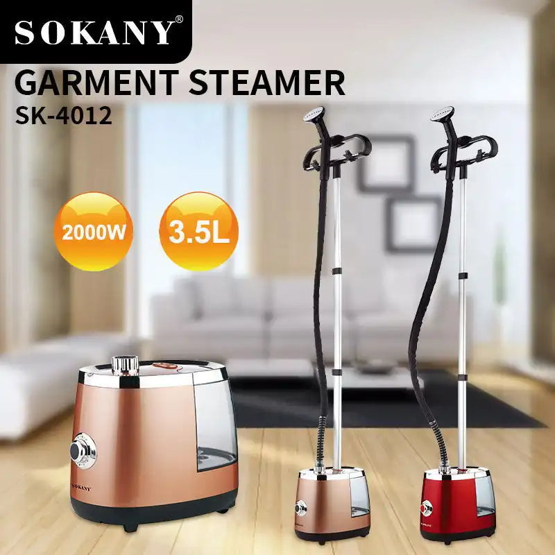 SOKANY SK-4012 Professional Garment Steamer with 3.5L Tank and 45-Minute Continuous Steam