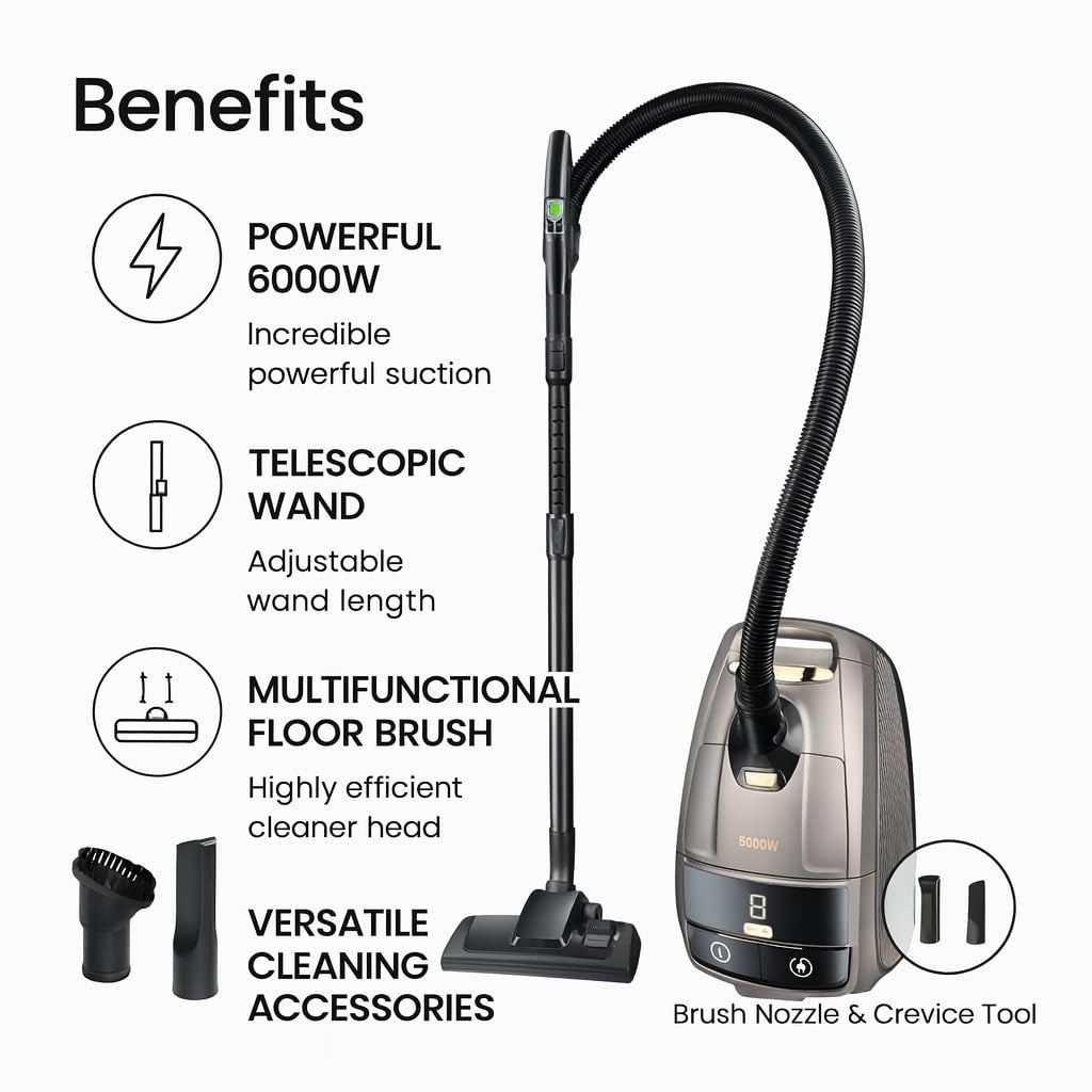Sokany - Super Suction 3600W High Capacity Vacuum Cleaner