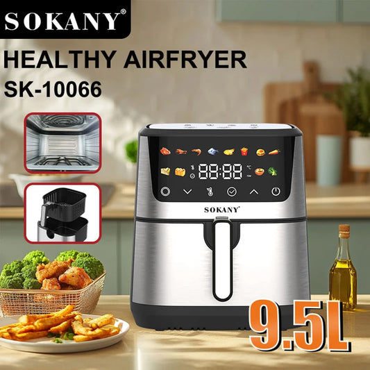 SOKANY SK-10066 Healthy Air Fryer with 2400W high-power and adjustable temperature