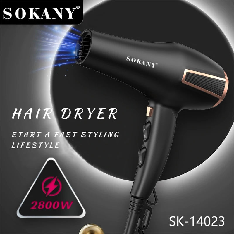 SOKANY SK-14023 Hair Dryer Pro High Power for Swift Drying with Multiple Settings
