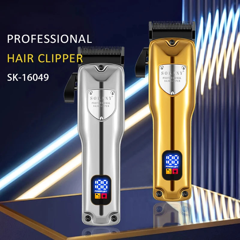 SOKANY SK-16049 2000mAh Lithium Battery Hair Clipper with Stainless Steel Cutter Head
