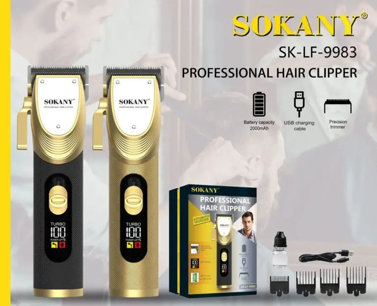 SOKANY SK-LF-9983 Professional Hair Clipper with 2000mAh Battery