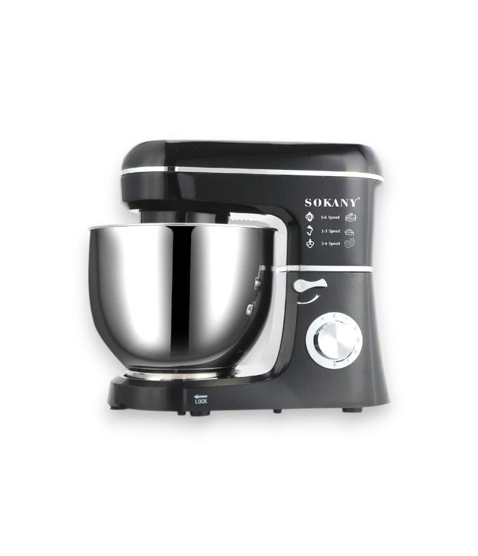 Sokany SC-206 Black 1000W Stand Mixer – 5L Electric Dough Mixer with Attachments | Best Affordable Stand Mixer South Africa
