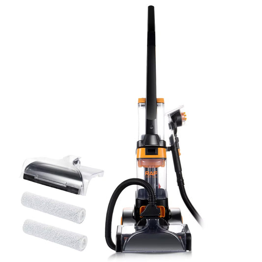 Professional Commercial RAF R.8774 3-in-1 Carpet Washer 800W – Portable Carpet Cleaner Machine with 1.35L Clean + 1.25L Dirty Water Tanks, Upholstery Shampooer & Wet/Dry Vacuum for Deep Cleaning Carpets, Rugs, Sofas & Stairs
