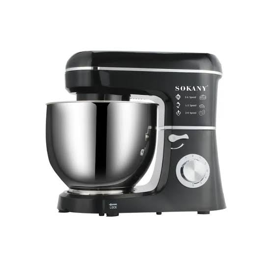 Sokany SC-206 Black 1000W Stand Mixer – 5L Electric Dough Mixer with Attachments | Best Affordable Stand Mixer South Africa