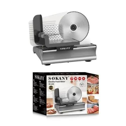 SOKANY Electric Meat Slicer 200W – Heavy Duty Deli Food Slicer with 7.5” Stainless Steel Blade, Adjustable Thickness – Perfect for Home & Commercial Use | Black Friday Deals 2025