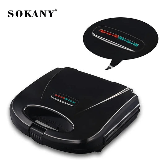 SOKANY SK-128 Compact Non-Stick Sandwich Maker with 750W Power