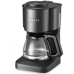 SOKANY 600ml Drip Coffee Maker 550W – Automatic Coffee Machine with Glass Carafe, Keep-Warm Plate & Anti-Drip System for Home & Office