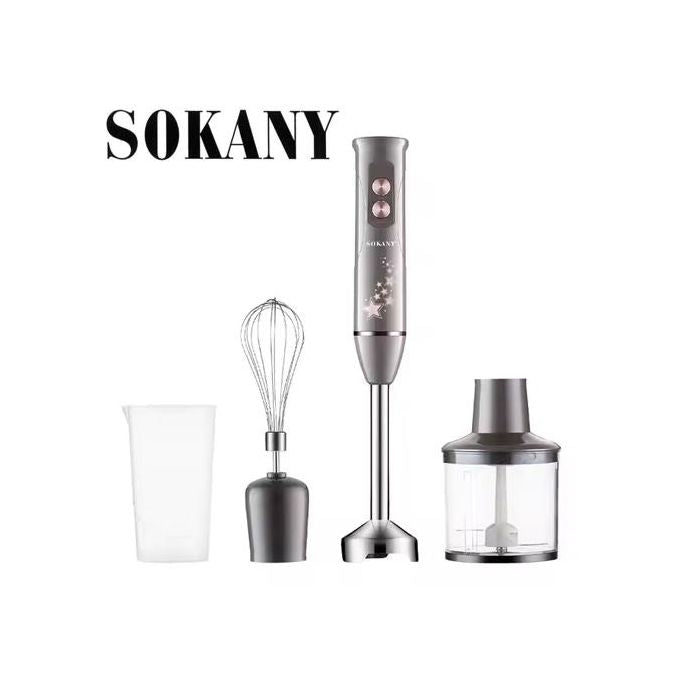 BLACK FRIDAY LIGHTNING DEAL | SOKANY 600W Hand Blender SK-02013 4-in-1 (Blend, Chop, Whisk + Beaker) Rose Gold – Save R400+ Today Only!