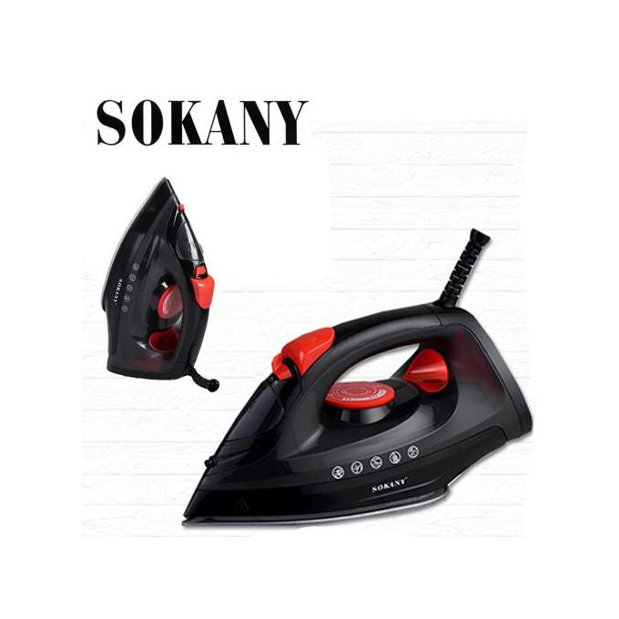 SOKANY SK-6018 Steam Iron 2400W | 390ml | Ceramic Soleplate – Anti-Calc, Self-Clean & Vertical Steam | Buy Online South Africa