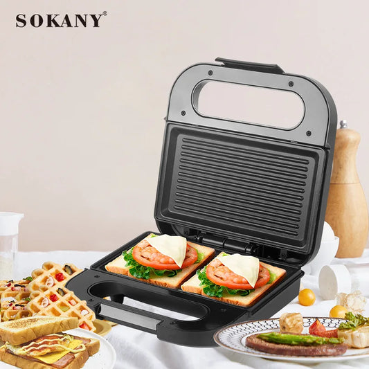 SOKANY SK-BBQ-132 Compact Non-Stick Grill with Heat-Resistant Body