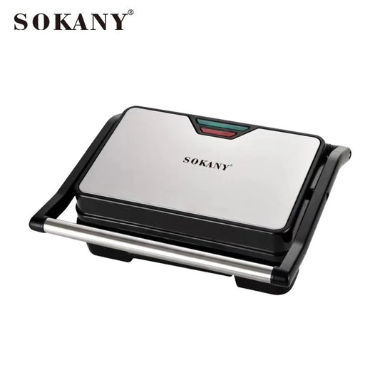 SOKANY SK-223 Sandwich Maker with Non-Stick Coated Plates and Overheat Protection