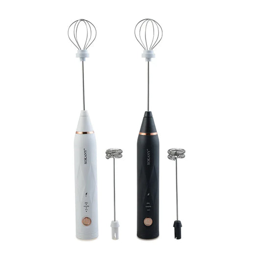 SOKANY SK-201A Mini Hand Mixer with Stainless Steel Whisk and 3-Speed Settings