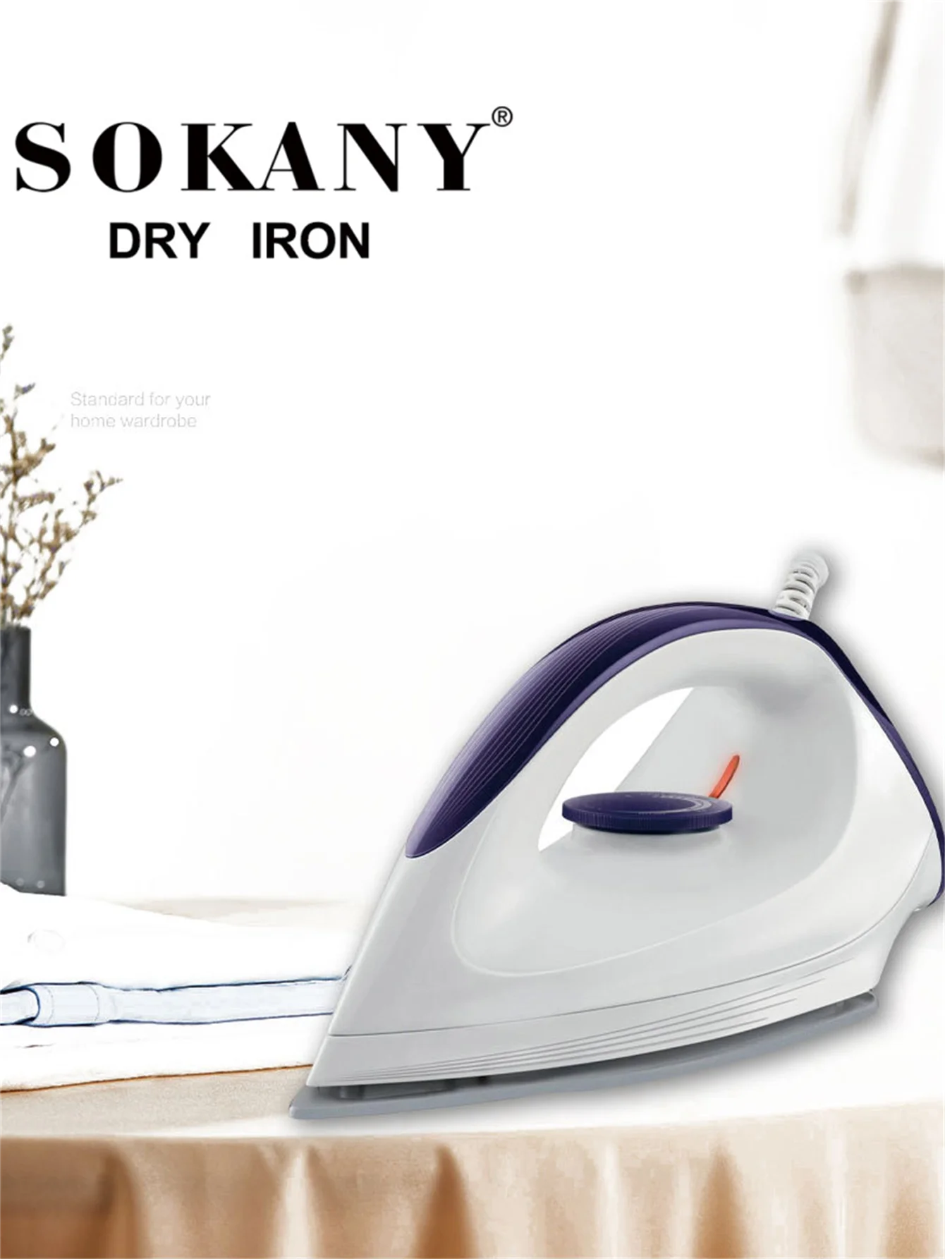 SOKANY SK-6002 1200W Electric Dry Iron – Smooth, Wrinkle-Free Clothes Every Time