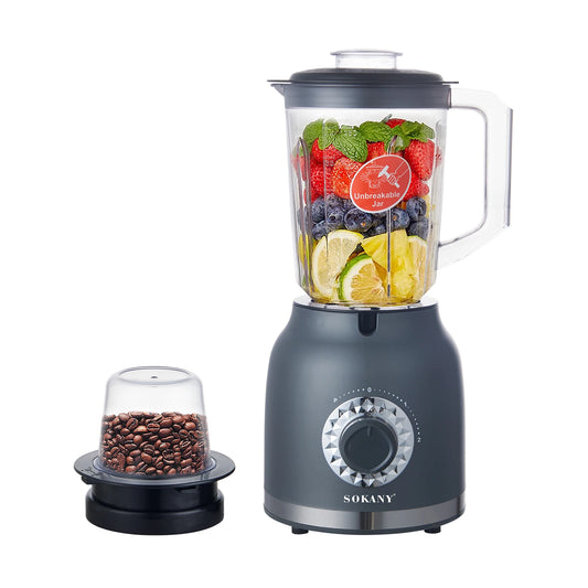 SOKANY SK-03019 Mixer Blender with Unbreakable Jar and 1.5L Capacity