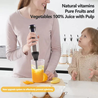 1000W Kitchen Immersion Blender, 4-In-1 Stainless Steel Handheld Blender Mixer