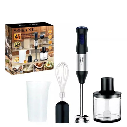 1000W Kitchen Immersion Blender, 4-In-1 Stainless Steel Handheld Blender Mixer